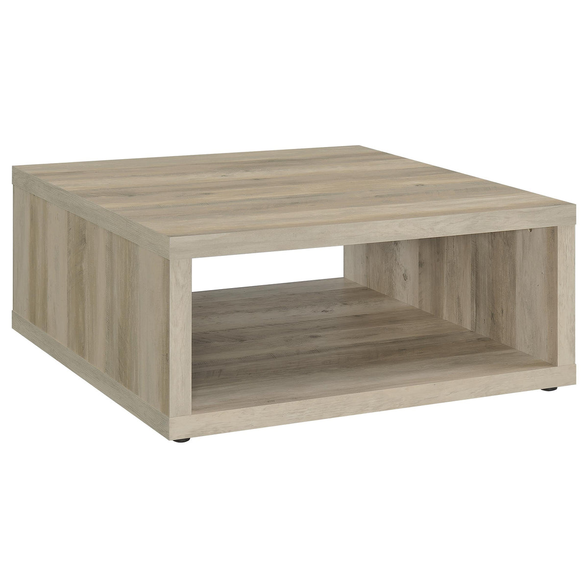 Coaster Home Furnishings Frisco Square Engineered Wood Coffee Table Distressed Pine