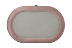 Acme Salonia 2 Drawers Velvet Upholstery Nightstand with Mirror Top in Pink