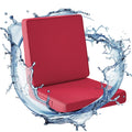 Ipynbap Outdoor Chair Cushion Set 24 X 24 X 4 Inch, Waterproof & Fade Resistant Patio Furniture Cushions, Deep Seat & Back Cushi