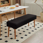Genina Stretch Dining Bench Covers, Waterproof Stretch Jacquard Bench Seat Protector Cover, Rectangular Bench Cover For Bedrooms, Living Rooms, Kitchens, Removable, Washable
