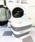 SAMMART 40L (10.5 Gallon) Foldable Plastic Laundry Basket  Collapsible PopUp Storage Organizer/Container  Portable SpaceEffi