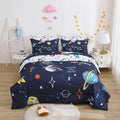 Yasida 7 Piece Planets Comforter Set For Boys And Girls, Comforters Full Size Bed In A Bag, Microfiber Kids Bedding For All Seas