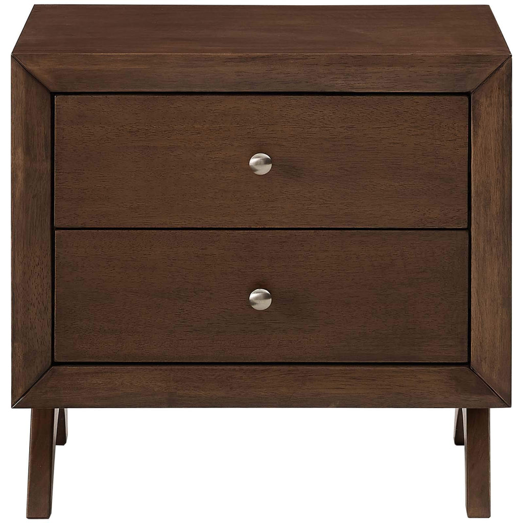 Modway Providence Nightstand Or End Table, Walnut