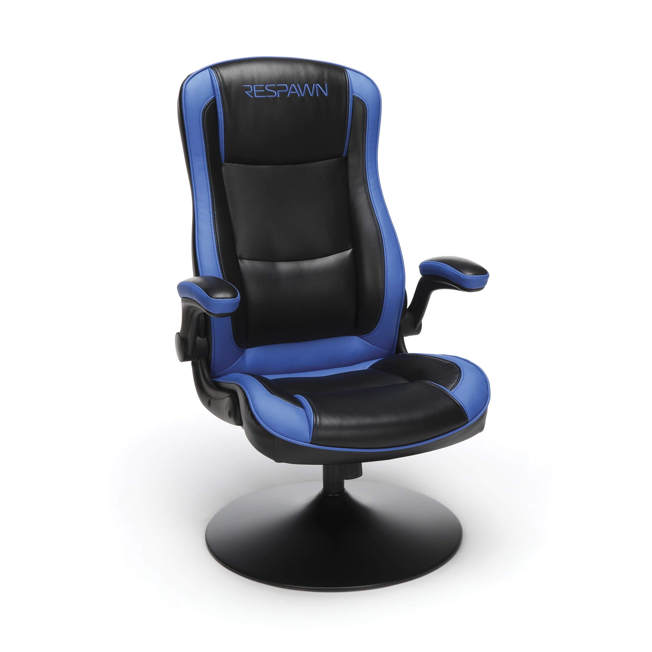 RESPAWN RSP-800 Racing Style Rocker, Rocking Gaming Chair, adjustable, Leather, Blue
