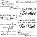 5 Sheets Vinyl Wall Decals Inspirational Quotes Stickers Peel and Stick Motivational Wall Decals Stay Humble Be Positive Wall De