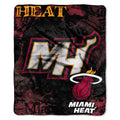 Northwest Nba Miami Heat Unisex-Adult Raschel Throw Blanket, 50'' X 60'', Dropdown