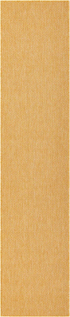 Unique Loom Collection Casual Transitional Solid Heathered Indoor/Outdoor Flatweave Area Rug (2' 7'' x 12' Runner, Corn Harvest 