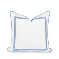 Hofdeco Premium Coastal Patio Indoor Outdoor Pillow Cover Only, 20'X20' Water Repellent For Backyard, Couch, Cornflower Blue E