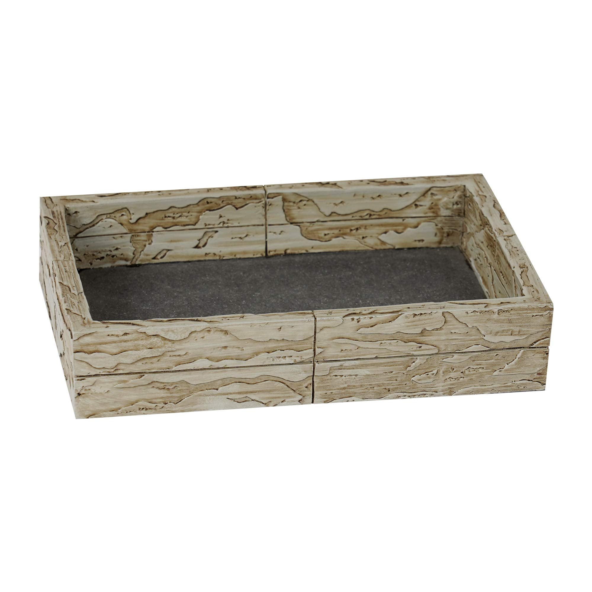 Nu Steel Rustic Bathroom Soap Bar Dish Holder In Real Cement And Stone For Bathrooms & Vanity Spaces