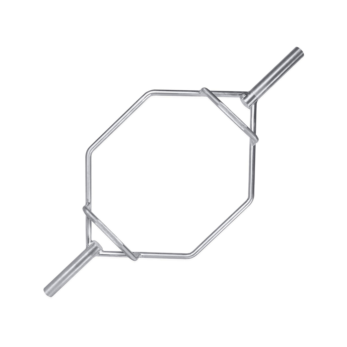 Cap Barbell Olympic Trap Bar, Shrug Bar, High Hex Bar With Raised Grips, Chrome