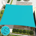 Floraleaf Sun Shade Sail 12' X 12' Rectangular Waterproof Sun Sail Uv Block Canopy For Outdoor Patio Lawn Garden Backyard, Turqu