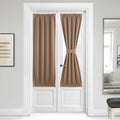 NICETOWN Sidelight Door Panel for Cafe, Thermal Insulated Rustic French Door Curtain Blackout Window Drapes for Living Room, Inc