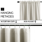 Koufall Kitchen Farmhouse Curtains 36 Inch Length For Small Window Treatments Set Blackout Cafe Tier Boho Short Rv Curtains For Camper Windows 30 X 36 Long Natural Cream White Beige