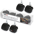 4 Caster Wheels for Plastic Drawers Carts & Storage Drawer Units 1 1/2 Replacement Casters by NUMBERNYC