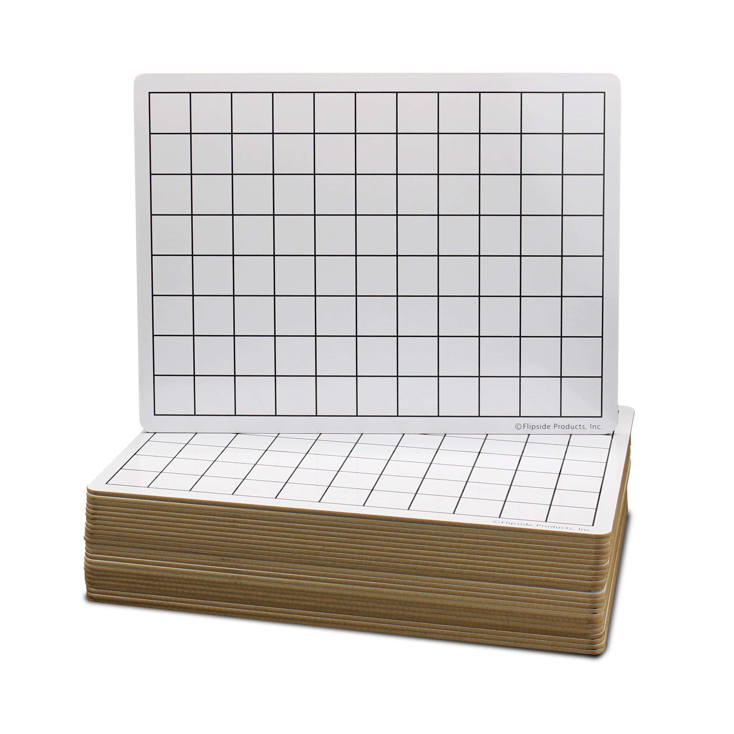 9 X 12 Two Sided 1 Squares Grid Board 24 Pack
