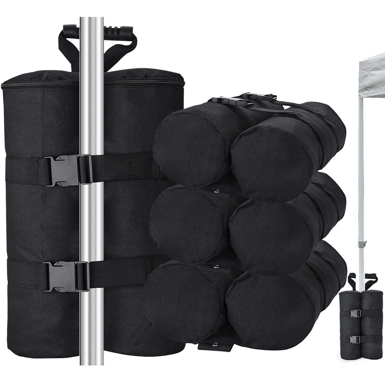Mophoexii 240 Lbs Canopy Weights Sand Bags Set Of 4,1680D Heavy Duty Plus Size Canopy Weight Bags Pop Up Canopy Tent, Instant Ou
