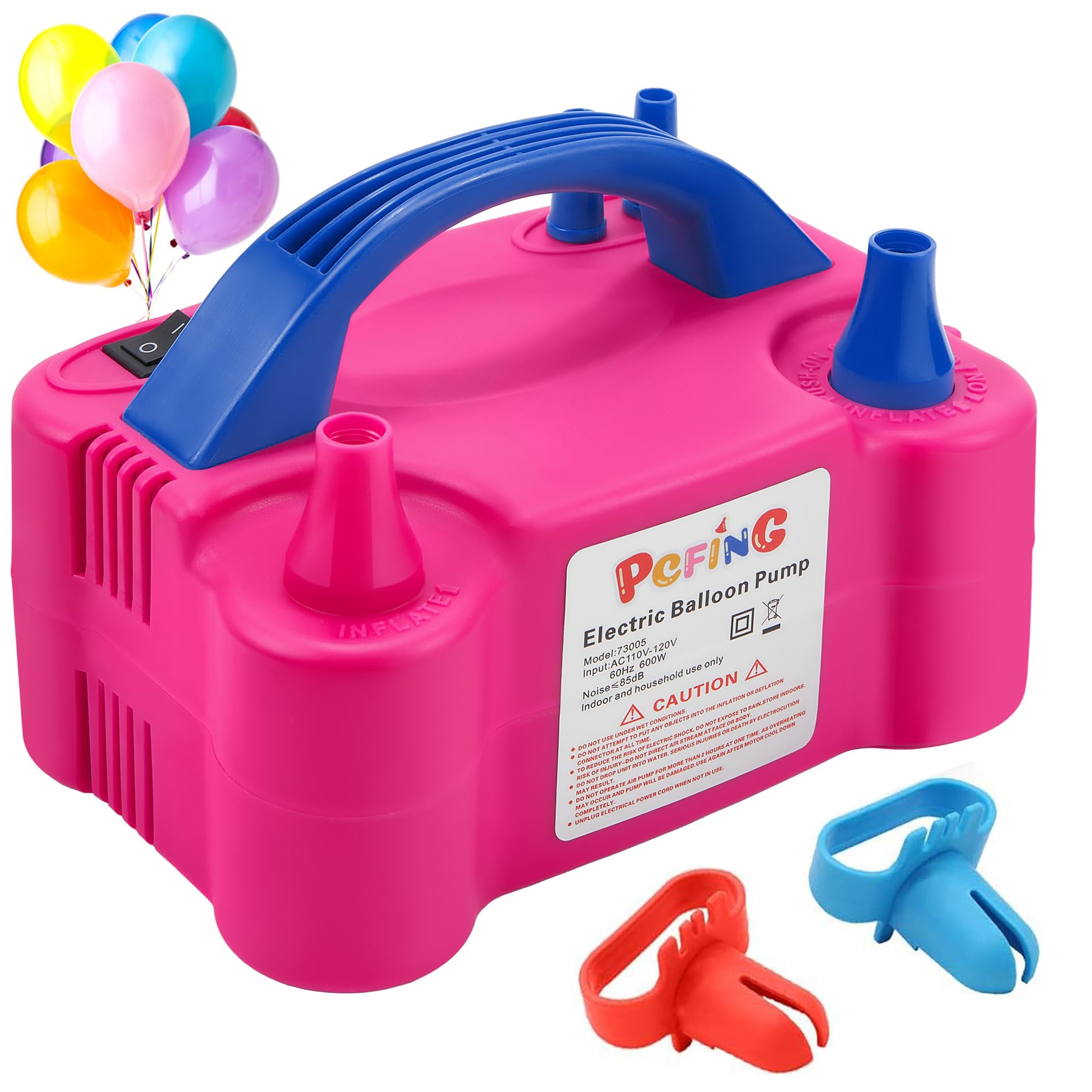 Balloons Machine Puff PCFING Balloon Pump Electric, Portable Balloons Inflator Blower Machin ...