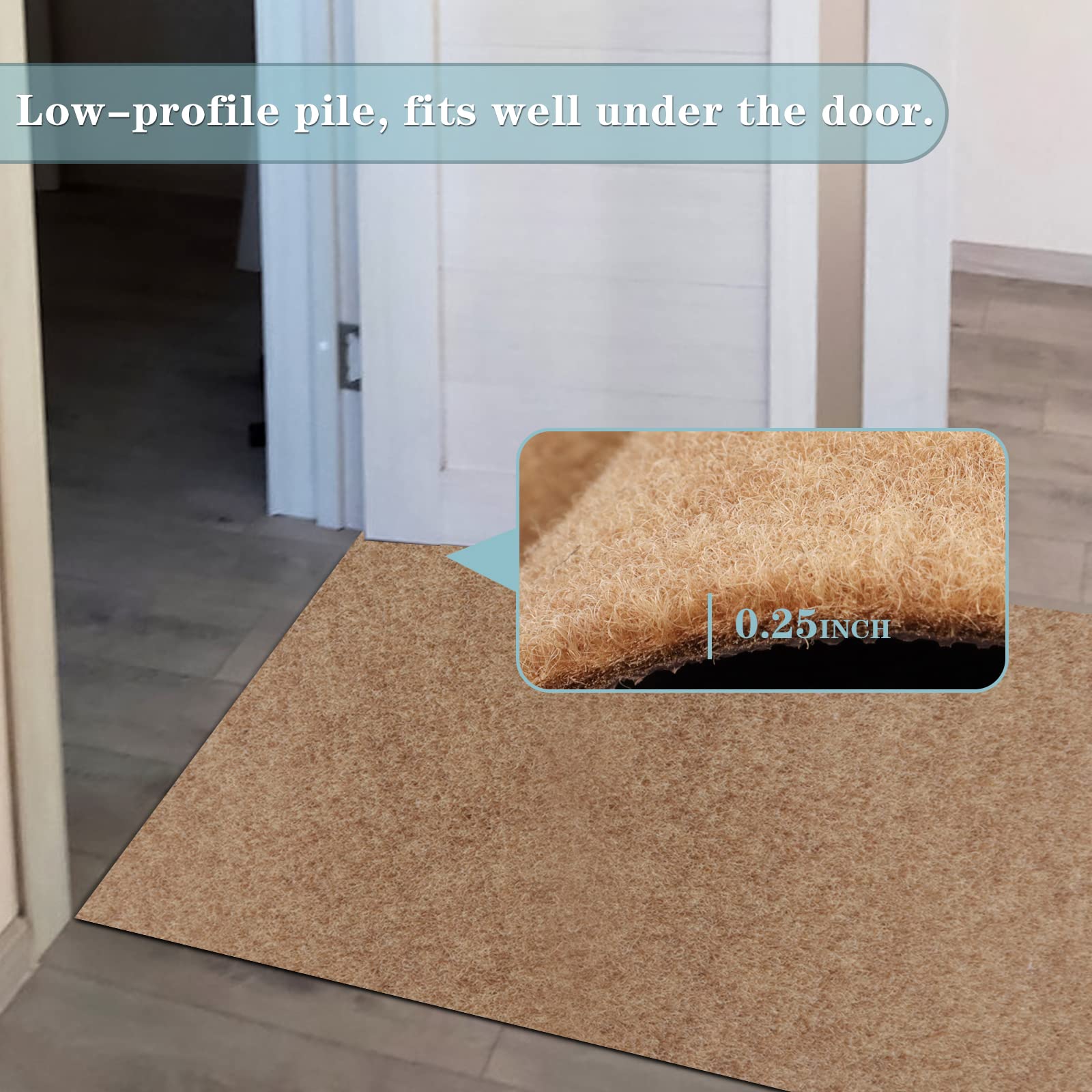 Runner Rug 3Ft X 46Ft, Ayoha 2'-82' Utility Carpet Runner For Entryway Hallway Aisles Balcony Garages, Area Rugs With Non-Slip R