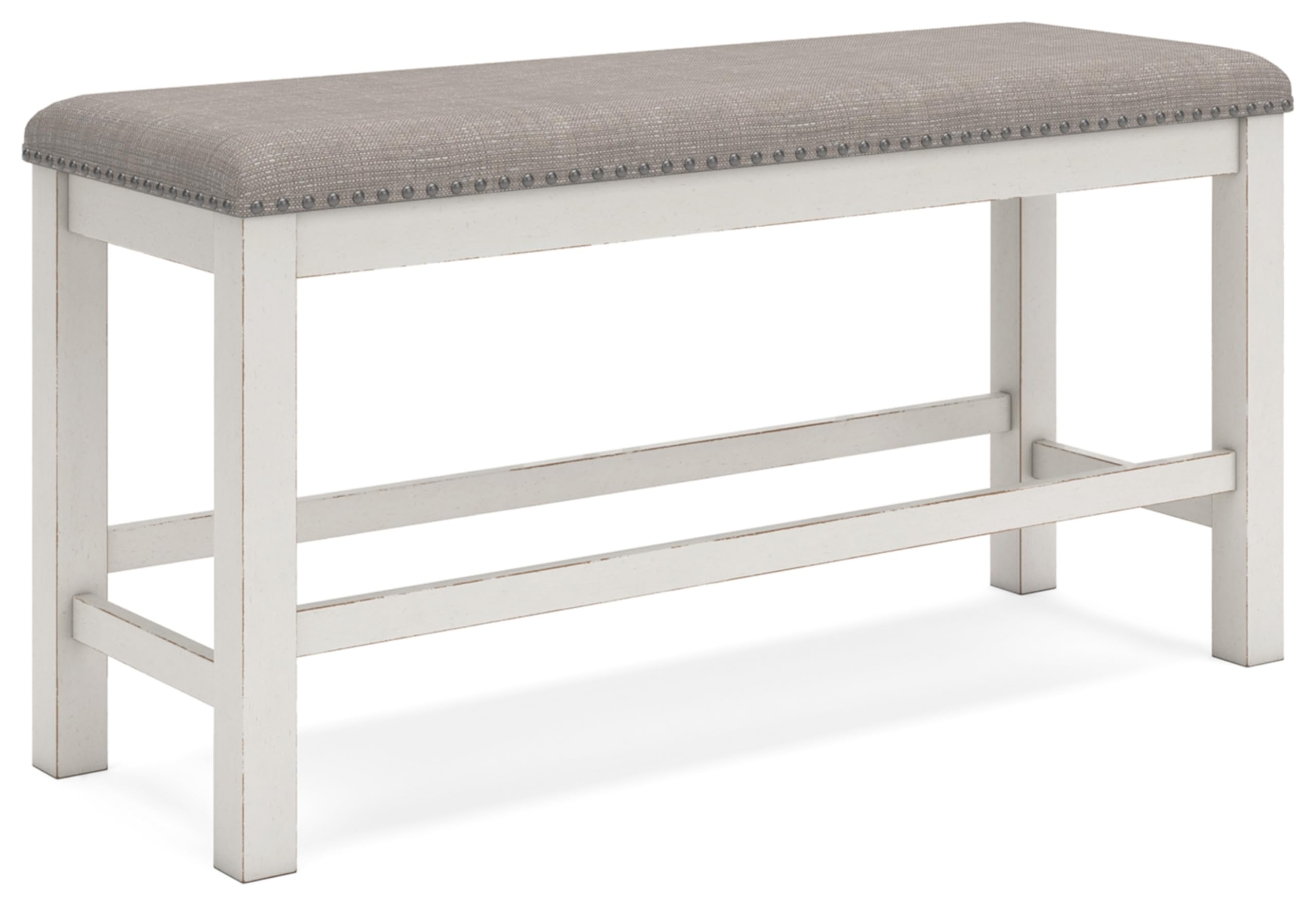 Signature Design By Ashley Robbinsdale 49' Counter Height Dining Bench, Antique White