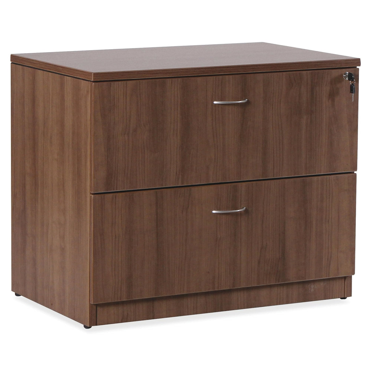 Lorell Essentials Series Walnut Laminate Lateral File