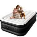 CHERIMOR Full Size Air Mattress with Built-in Pump, 18 Raised Comfort, 48Hr Leak-Proof Test, Upgraded Honeycomb Pillar Design, S