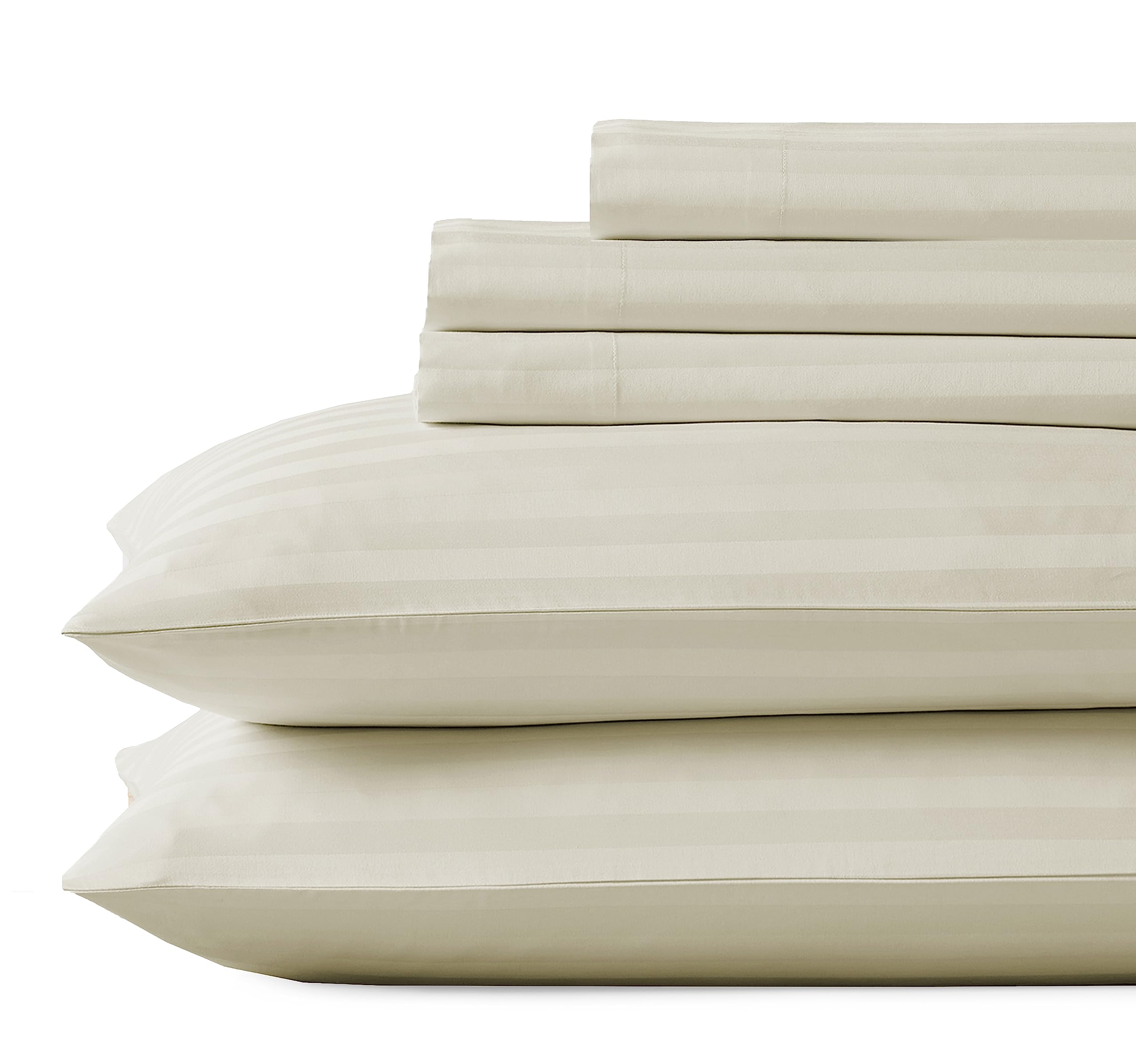 California Design Den 5 Piece Split King Size Sheet Set - 100% Cotton 500 Thread Count, Cooling Deep Pocket Bedding For Adjustab