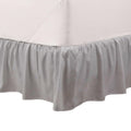 Martex Full Ruffle Bed Skirt | Easy Fit Bed Skirts | Microfiber Bed Skirt | 15 Inch Drop | Hotel Quality Bedskirt | Gray