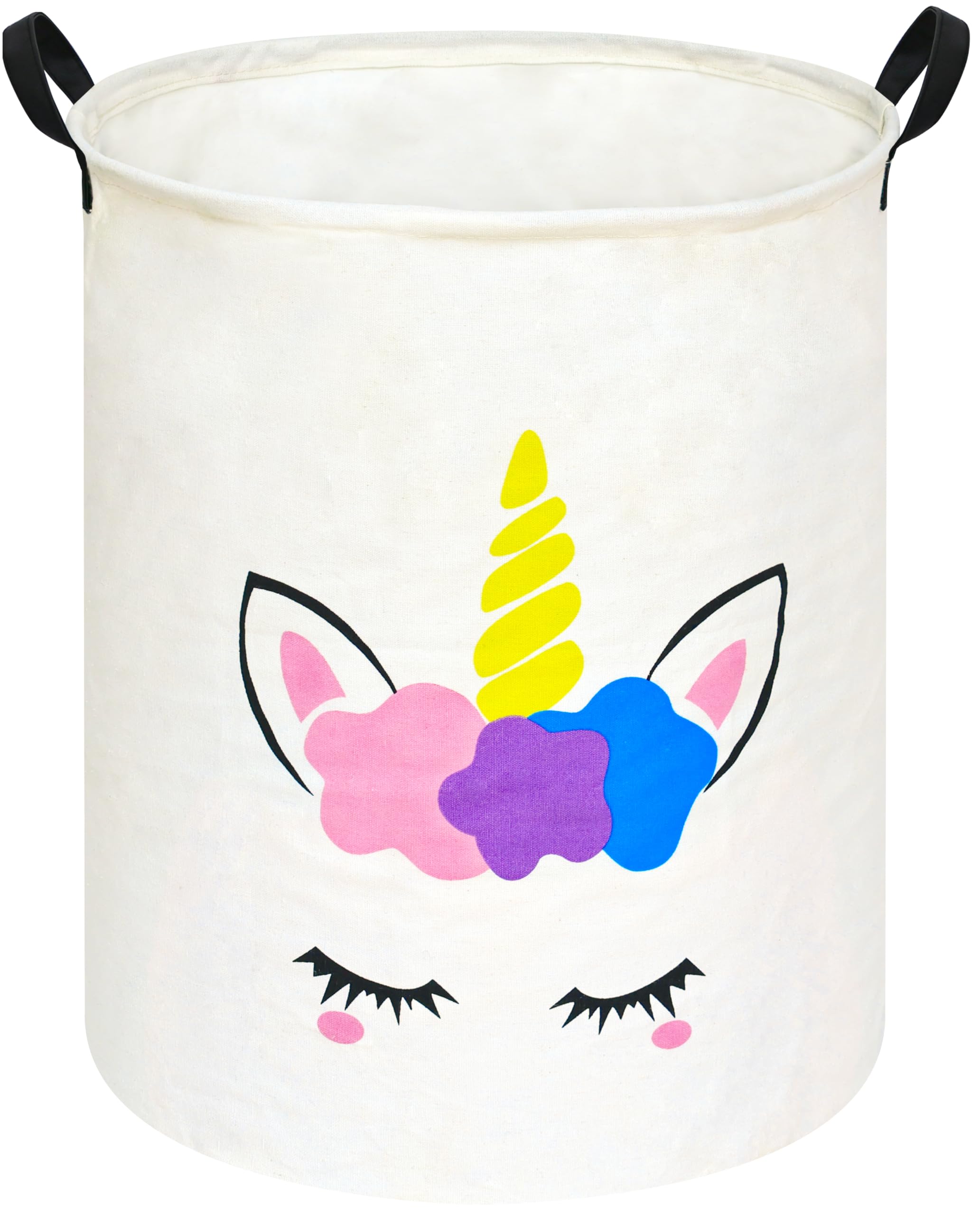 Baby Laundry Basket Girls Waterproof Storage Bins Nursery Hamper Decorative storage Toy Box Gift Baskets for Home,Office,Home De