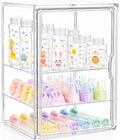 Heliospark Baby Bottle Storage Organizer for Countertop, X-Large Clear Bottle Organizer, Baby Bottle Storage Organizer for Bottl