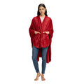 Berkshire Blanket Primalush Wearable Blanket, Cozy Loungewear Pocketed Plush Cape Wrap for Adults & Teens(Pebble Gray, One Size 