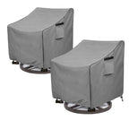 Okcool Outdoor Swivel Chair Cover 2 Pack,Outdoor Furniture Patio Chair Covers Waterproof Clearance,(30'' W X 34'' D X 38.5'' H)