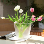 Beferr 10Pcs Tulips Artificial Flowers Faux Tulip Real Touch Tulip Fake Flowers Bouquets Arrangements For Easter Spring Flowers