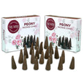 Peony Incense Cones - Total 20 Cone Incense - Dual Pack of 10 Insence Cones - Incense Cones Scented - Cone Incense Scents - Inse