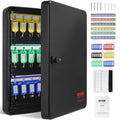 Vevor Cabinet Safe With Combination Lock, Digital Security Storage Box Steel Organizer With Adjustable Racks, 48 Pcs Colorful Ke