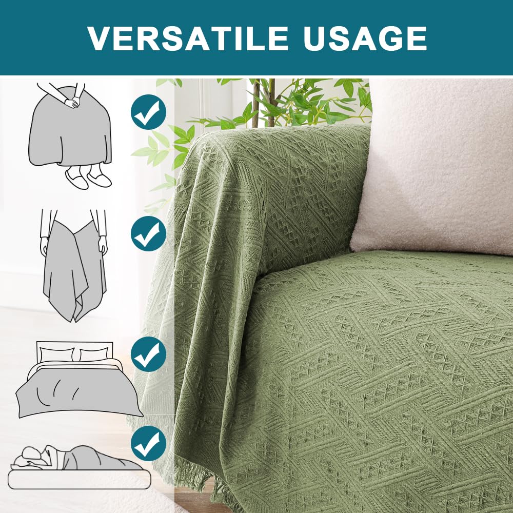 Turquoize Cotton Sofa Cover Couch Cover Sage Couch Protector Sofa Throw Cover For Couches Washable Sectional Sofa Couch Covers F