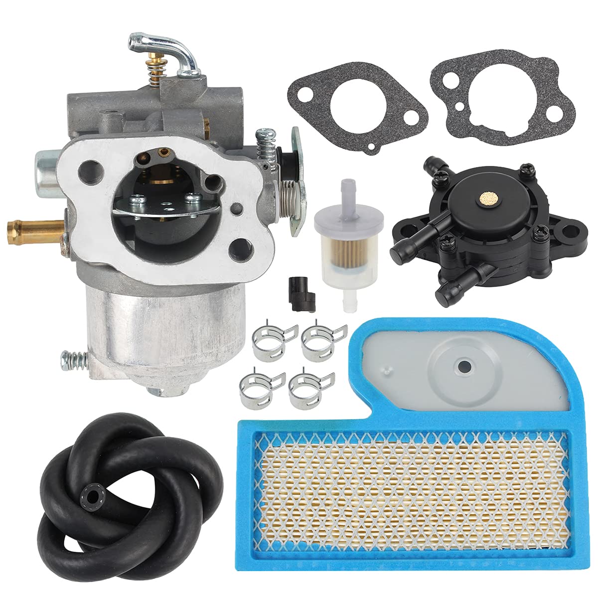 Autokay 15003-7036 15003-7033 Carburetor For Kawasaki Fh451V Fh451V-Ds05 Fh500V-As38 Engine With Fuel Pump And Fuel Filter