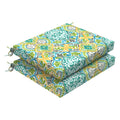 Dytxiii Set Of 2 Outdoor Square Chair Cushions 18.5'X16'X2' For Patio, Water Resistant Patio Dining Seat Pads Replacement For