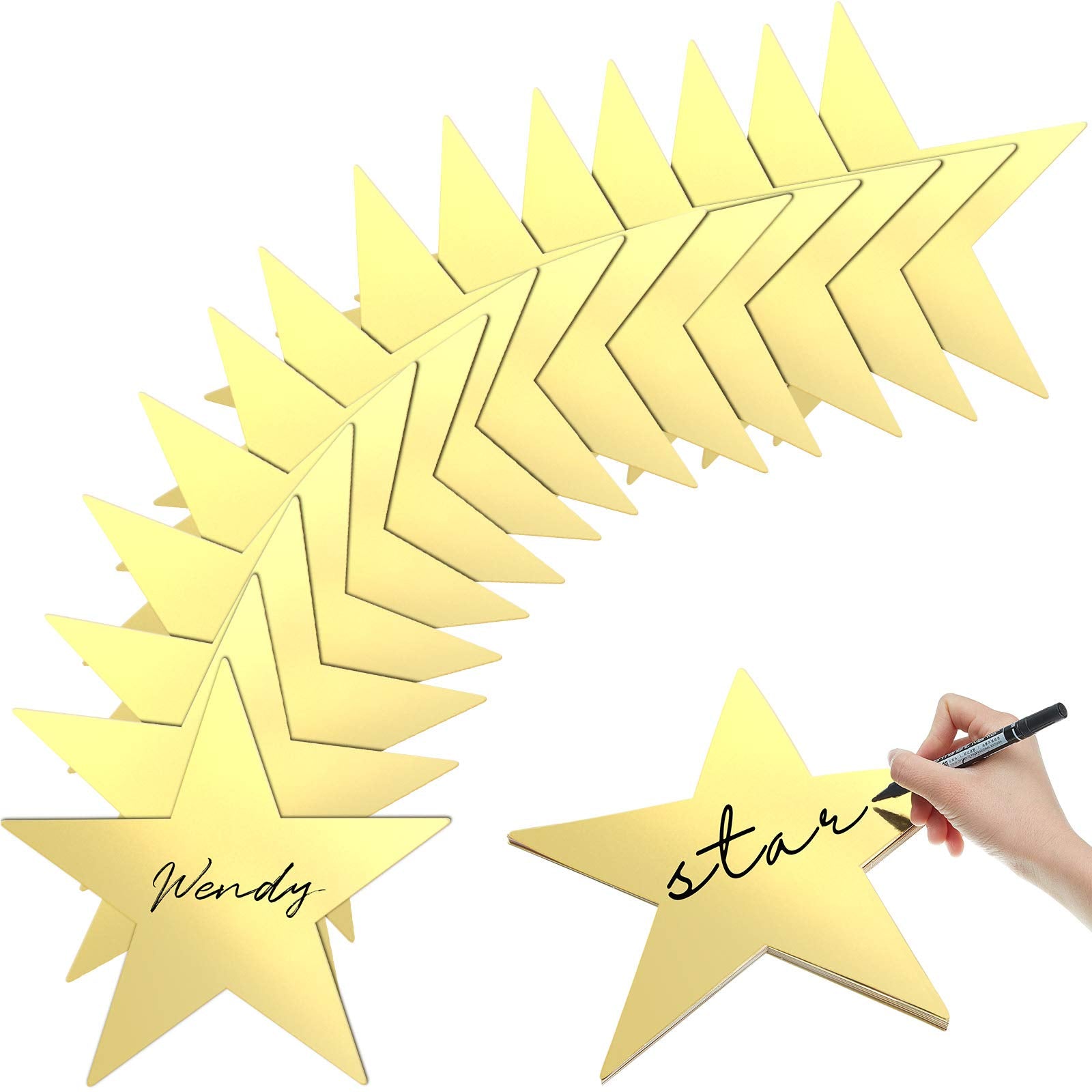 Star Cutouts Double Printed Paper Stars Decoration for Wedding Party Movie Night Party Supplies, 11 Inches (240 Pieces)
