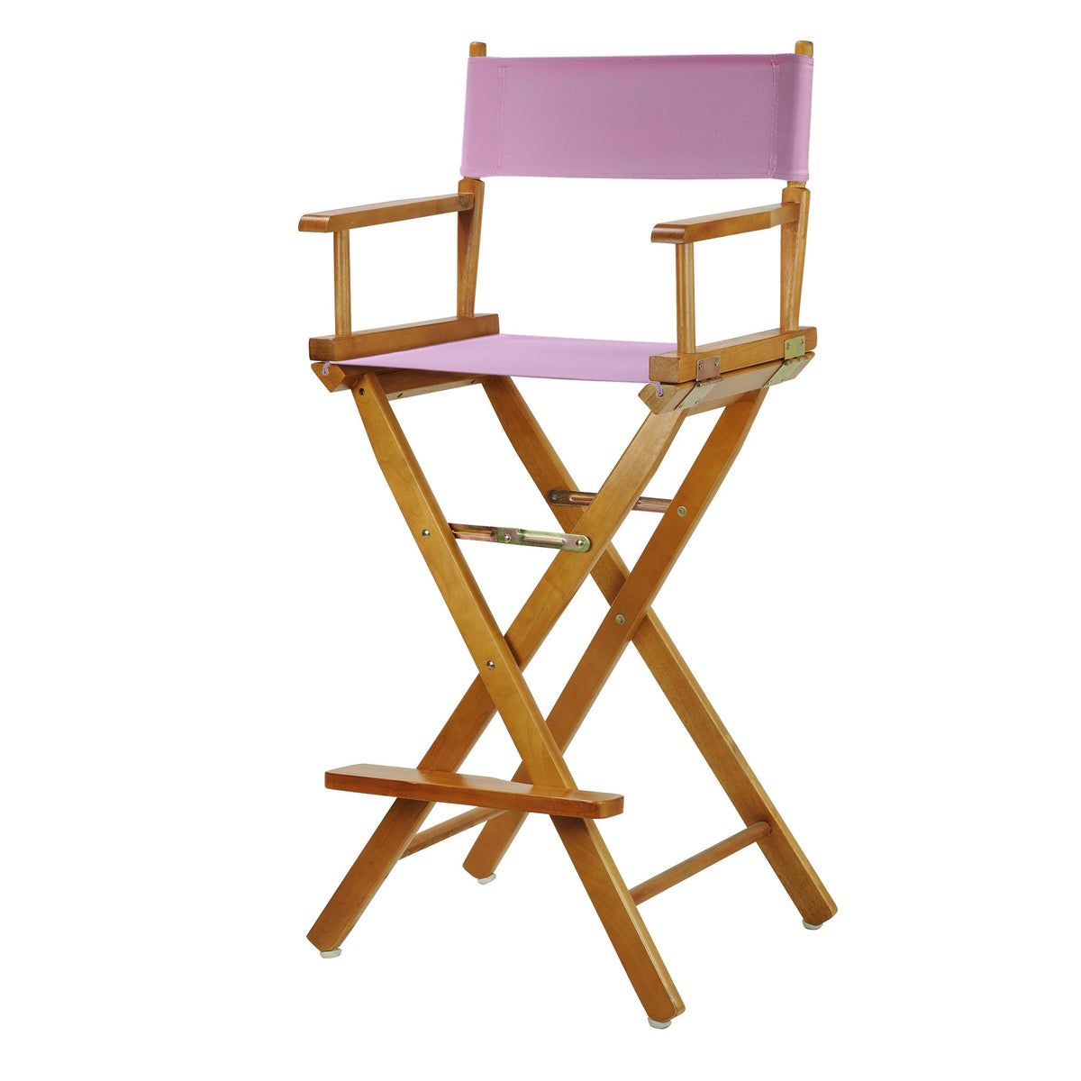 Casual Home 230-05/021-22 Director'S Chair Canvas 30&quot; - Bar Height Honey Oakframe/Pink