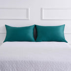 Cotton Pillow Protectors/Cover King Size With Zipper 2 Pack Teal Blue Pillow Cases Cooling & Breathable Bed Pillow Protectors Set Of 2 Pillow Cases Cover (20' X 40')