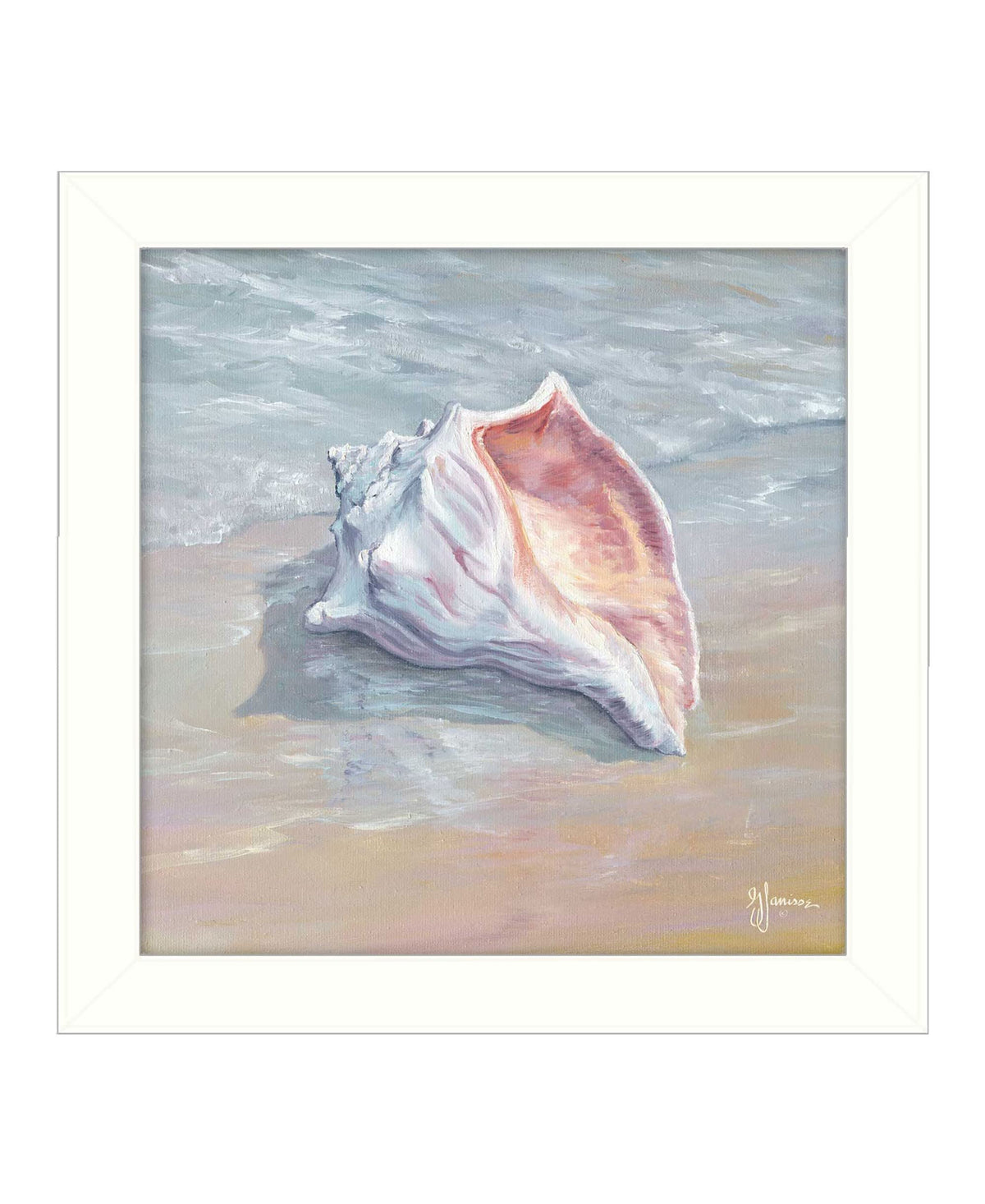 Whelk White Framed Print Wall Art