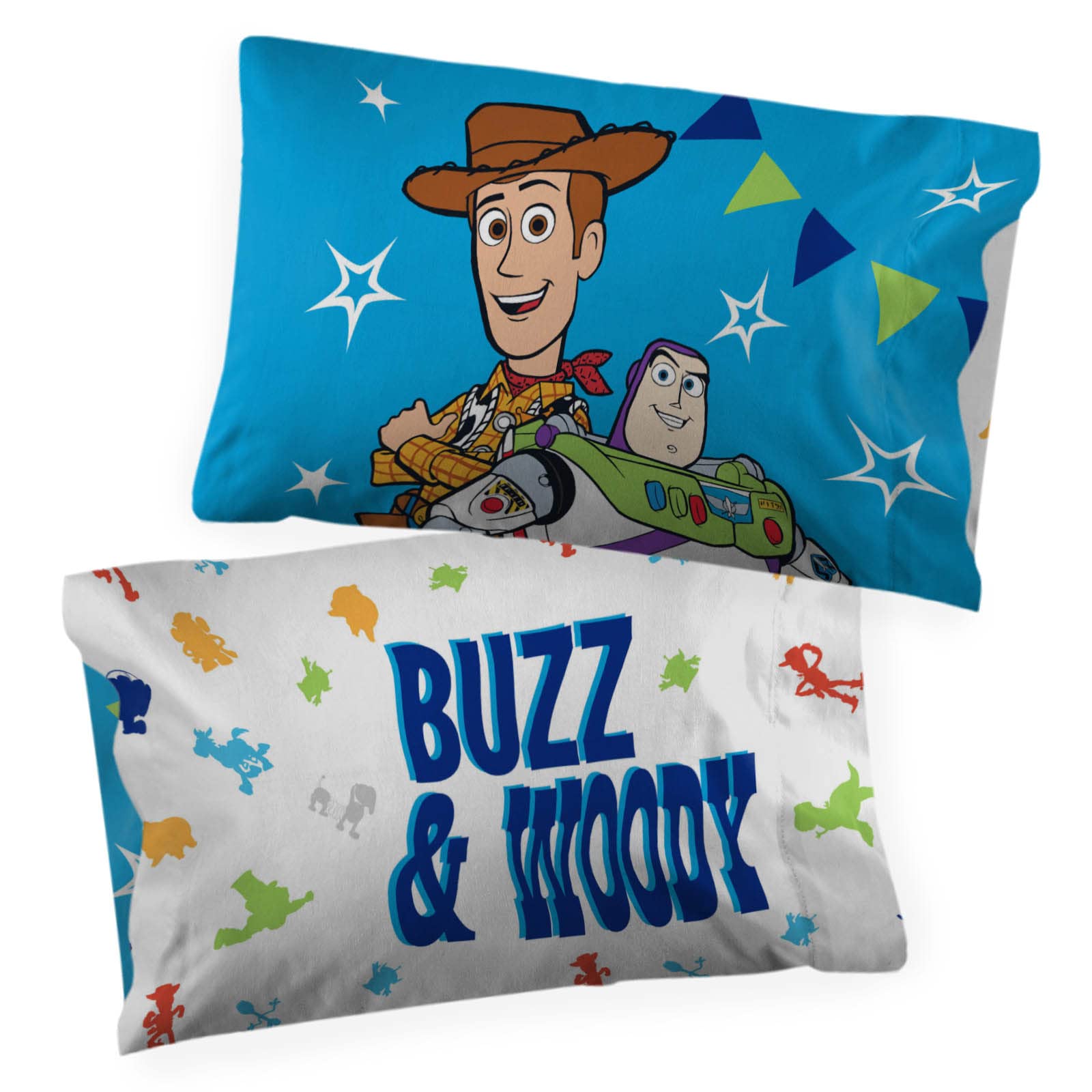 Jay Franco Disney Pixar Toy Story You'Ve Got A Friend In Me 2 Pack Pillowcase - Double-Sided Kids Super Soft Bedding Features Bu