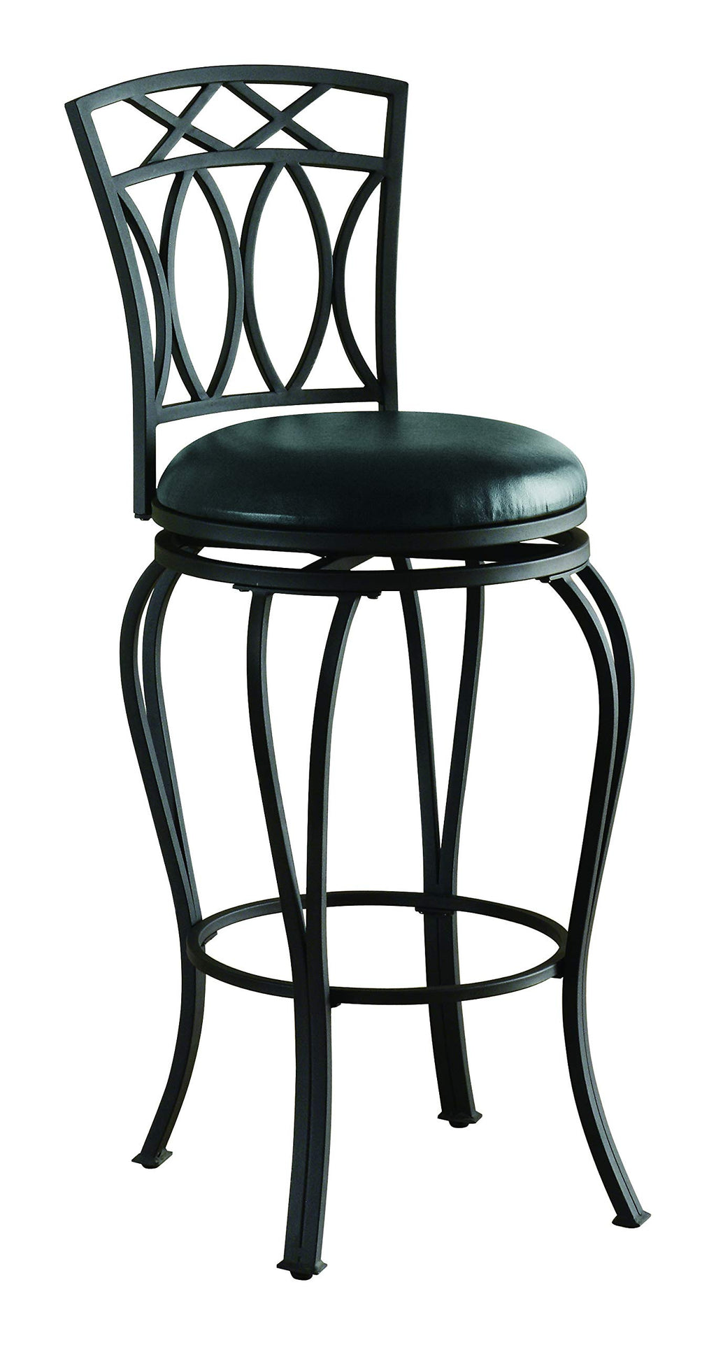 Coaster Home Furnishings Adamsville Upholstered Swivel Bar Stool Black