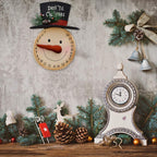 Morning View Metal Snowman Christmas Advent Calendar 24 Days Countdown To Christmas Sign Hanging Snowman Wall Decor Rustic 10X14