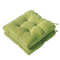 Furlide Patio Chair Cushion 18 X 18 Inch Cushions Pad With Ties Indoor Outdoor Cushions For Dining Chairs Set Of 2, Square Green