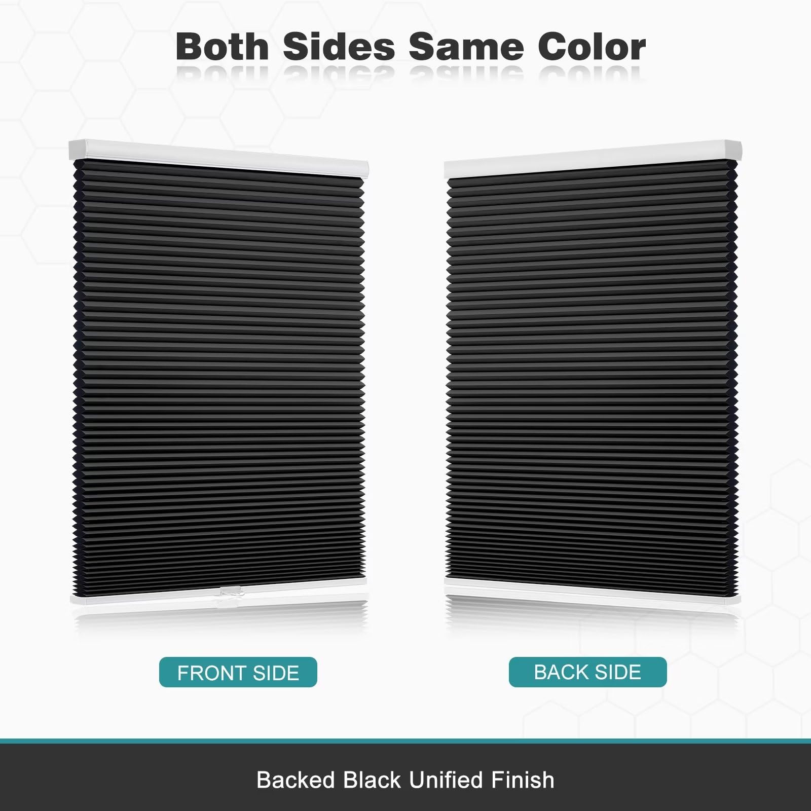 Changshade Cordless Blackout Customized Cellular Shade, Honeycomb Shade With The Diameter Of 1.5 Inch Honeycombs, Room Darkening