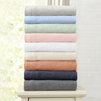 3 Piece Jersey Knit Twin Xl Cotton Blend Green Sheet Set | Ultra-Soft T-Shirt Jersey Bedding Sheets & Pillowcases | Heathered, B