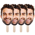 Custom Cutout Big Face Stick, Hand-Hold Fun Face, Party Fun, Party D  cor, Personalized Big Head, Real Life Size Cardboard Conto