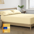 Thread Spread Twin Xl Fitted Sheet Only - 100% Egyptian Cotton 600 Thread Count Deep Pocket Fitted Sheet Twin Xl, Soft Cooling Sateen Elastic Bottom Sheet, Fits College Dorm Mattress, Teens - Sand