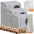 QcoQce Vacuum Seal Bags for Clothing with Rechargeable Electric Pump